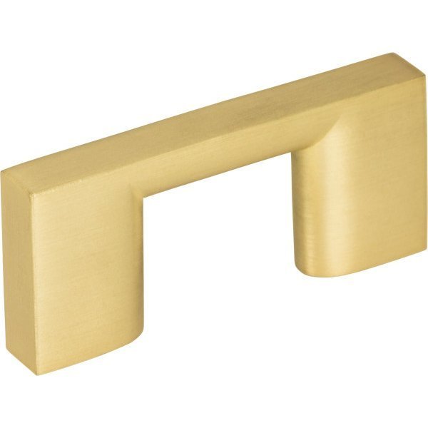 Jeffrey Alexander 32 mm Center-to-Center Brushed Gold Square Sutton Cabinet Bar Pull 635-32BG